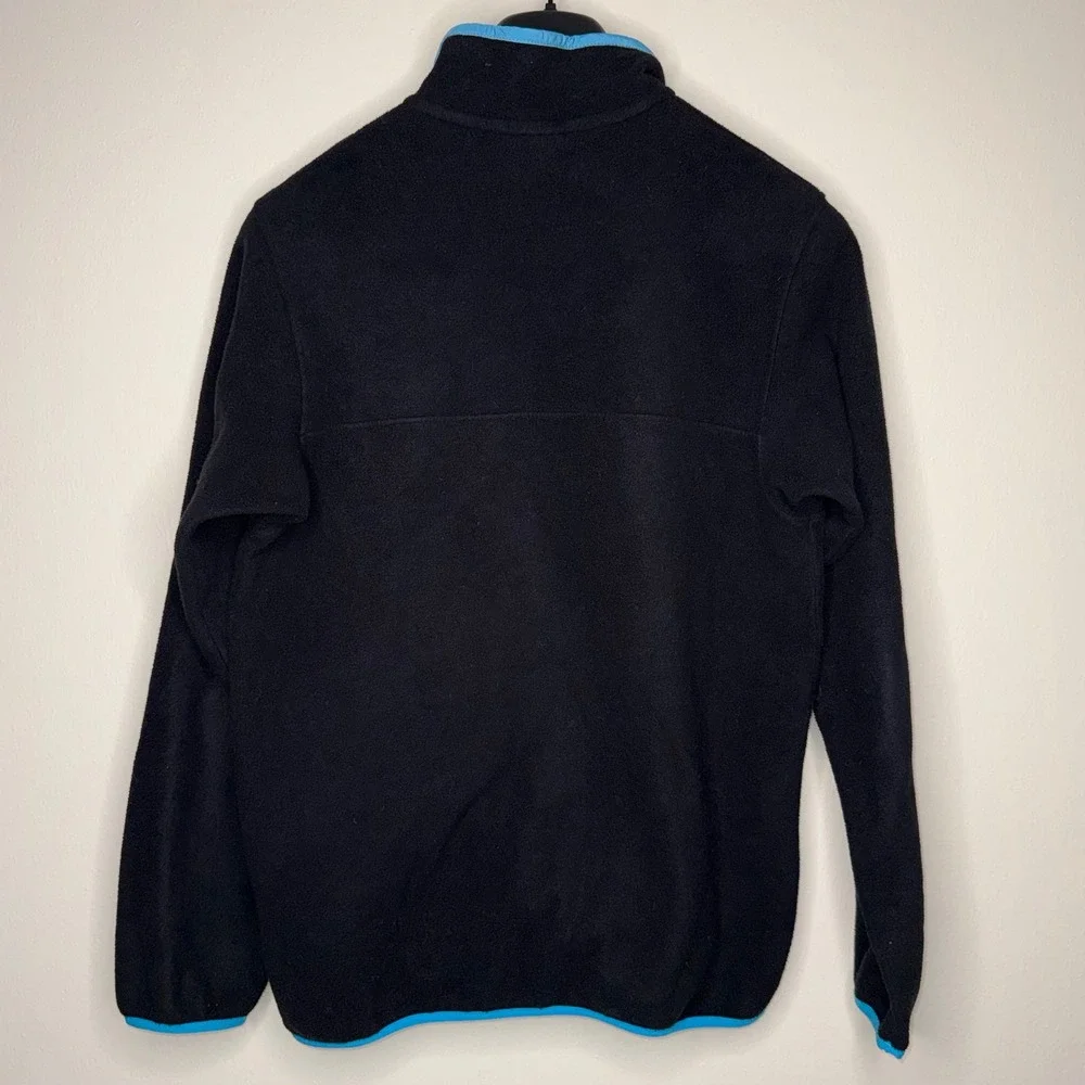 Patagonia Fleece Snap-T Pullover Jacket Black Blue Women's Size M - Picture 2 of 10